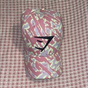 Stylish Pink and Green Gymshark Cap